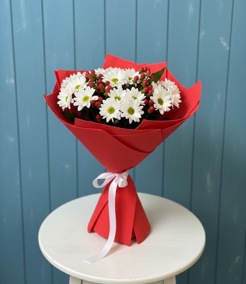 Букет цветов из: Хризантемы в Мантурове Курской области