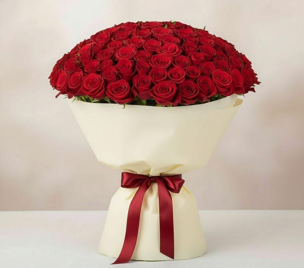 Букет 101 Красная роза Милано в Мантурове Курской области