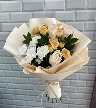 Букет цветов из:  Розы и Хризантемы в Мантурове Курской области