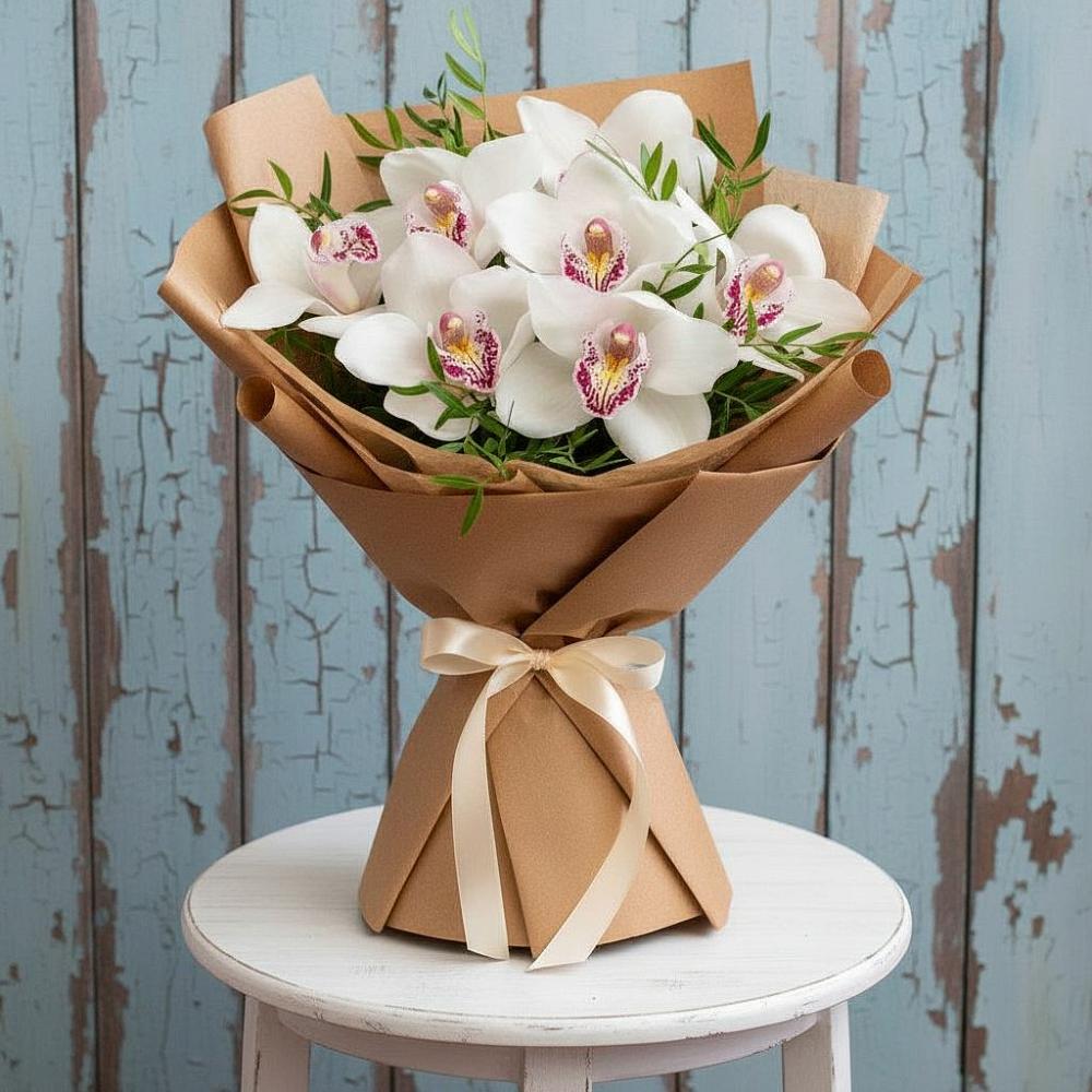 Букет цветов из: Орхидеи и Розы в Мантурове Курской области