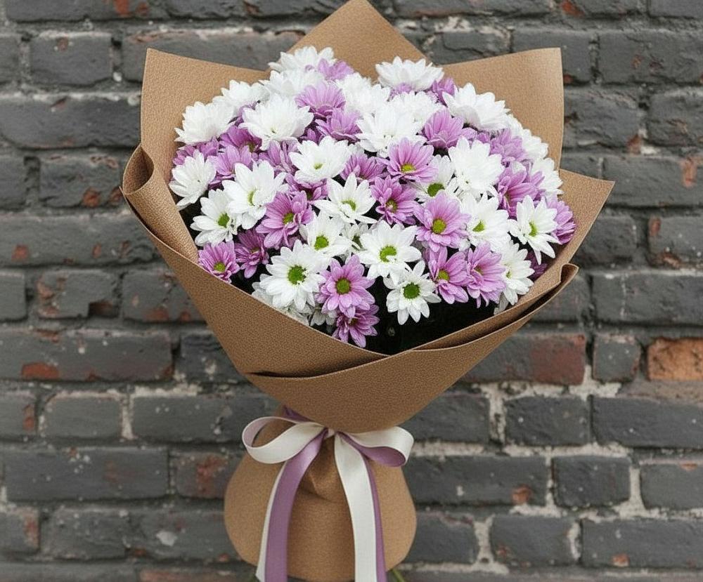 Букет цветов из: Хризантемы в Мантурове Курской области