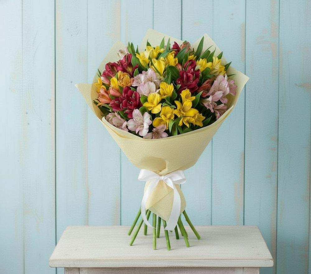 Букет цветов из: Альстромерии в Мантурове Курской области