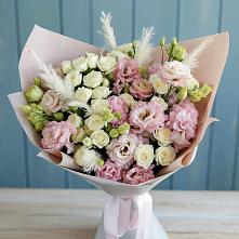 Букет цветов из:  Альстромерии и Розы в Мантурове Курской области